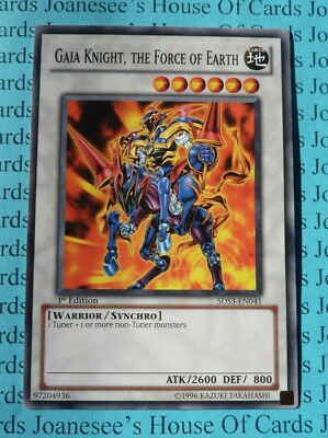 Gaia Knight, the Force of Earth 5DS3-EN041 Yu-Gi-Oh Card 1st Edition New-image