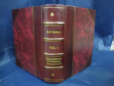 Kurze Uebersicht Der Wirkungen Hom?Opathischer Arzneien Auf Den [Leather Bound]-image