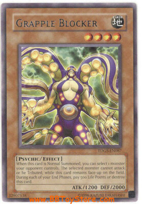 3 x Yu-Gi-Oh Card - TDGS-EN087 - GRAPPLE BLOCKER (rare) - NM-image