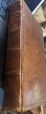 Williamsburg Art of Cookery Book 1939 snd Edition Leather Bound Cook Book-image
