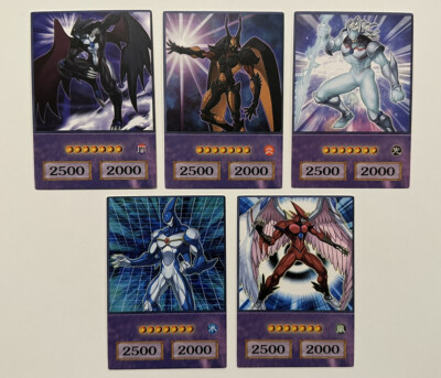 Yu-Gi-Oh GX Anime Style Cards - Dark Neos Glow Neos Winged Neos Set Jaden Yuki-image
