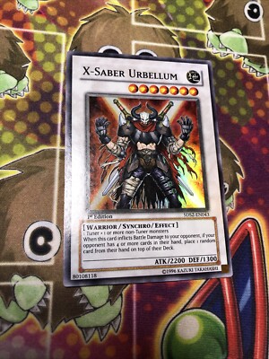 Yugioh card 1st Edition 5DS2-EN043 X-Saber Urbellum Moderately Played-image