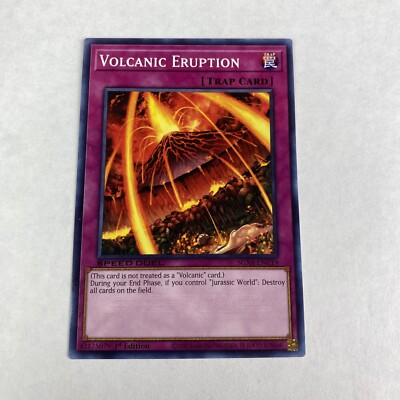 Yugioh Volcanic Eruption SGX4-ENC19 1st Edition Speed Duel Midterm Destruction-image