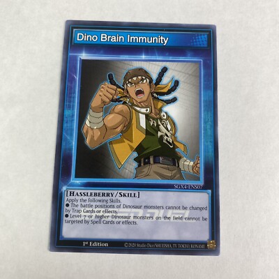 Yugioh Dino Brain Immunity SGX4-ENS07 1st Edition Speed Duel Midterm Destruction-image