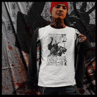Samurai t-shirt bushido code Katana Japanese warrior Ronin Kanji assassin S-3XL-image