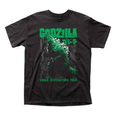 Authentic GODZILLA World Destruction Tour T-Shirt Small NEW-image