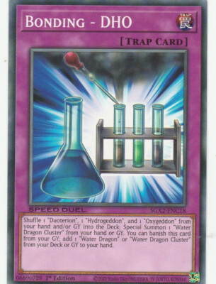 YUGIOH CARD BONDING DHO SGX2-ENC18 1ST EDITION COMMUN-image