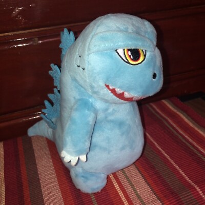 Kidrobot Phunny Godzilla Plush Stuffed Animal Blue-image