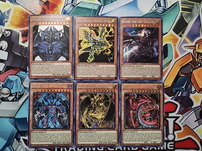 *** EGYPTIAN/GX ***GOD CARD SET PRISMATIC SECRET RARE YUGIOH!-image