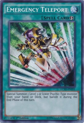 Yugioh! LP Emergency Teleport - LC5D-EN251 - Secret Rare - 1st Edition Lightly P-image