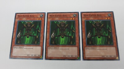 3x MAN-EATER BUG MONSTER 5DS3-EN006   1ST EDITION COMMON YUGIOH NM / UNPLAYED-image
