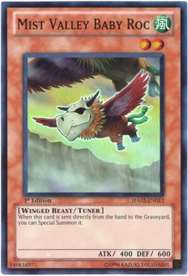 Yu-Gi-Oh Card - HA02-EN013 - MIST VALLEY BABY ROC (super rare holo) - NM/Mint-image