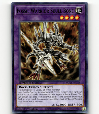 Yugioh Fossil Warrior Skull Bone - Speed Duel GX: Midterm Destruction-image