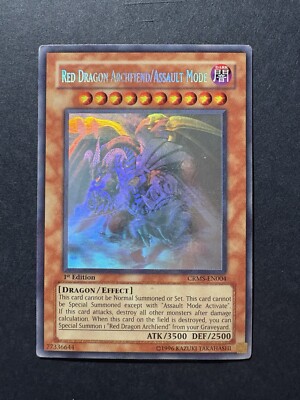 Yugioh Red Dragon Archfiend/Assault Mode CRMS-EN004 - Ghost Rare 1st -image