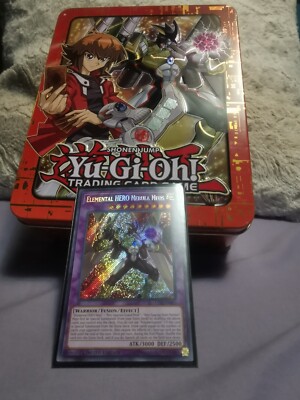 Yu-Gi-Oh! 2018 Jaden Yuki Mega-Tin! Empty Tin + Near Mint NM Promo! Excellent! -image