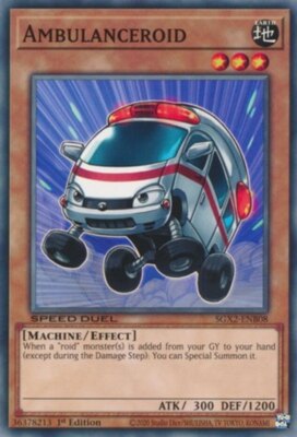 Lightly Played, English Yu Gi Oh Ambulanceroid - SGX2-ENB08 - Common - 1st Editi-image