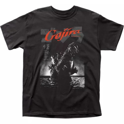 Godzilla Gojira T Shirt Mens Licensed Pop Culture Movie Retro Tee New Black.webp-image