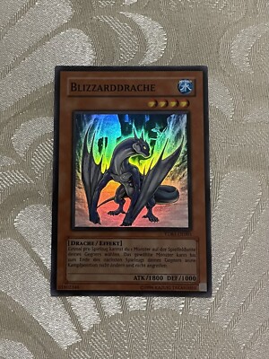 Yugioh GX Card Almanac Blizzard Dragon YDB1-EN001 Super Rare German N-Mint/Fresh-image