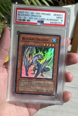 Yu-Gi-Oh! TCG Blizzard Dragon Yu-Gi-Oh! GX Card Almanac PSA 9 Mint POP 7-image