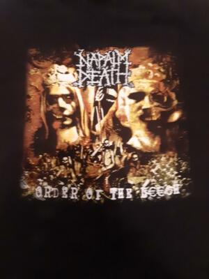 NAPALM DEATH RARE SHIRT - Order of the Leach European Tour Shirt 2002 gojira new-image