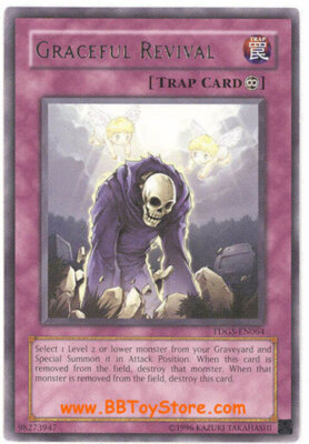 3 x Yu-Gi-Oh Card - TDGS-EN064 - GRACEFUL REVIVAL (rare) - NM-image