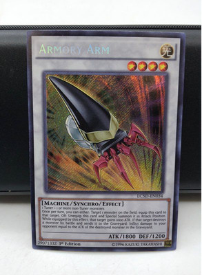 Yugioh Armory Arm LC5D-EN034 1st Edition Secret Rare Legendary 5Ds NM Condition-image