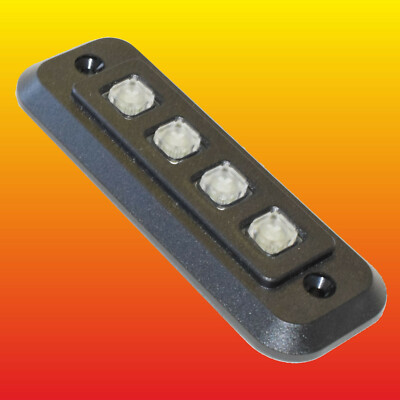GS040201 FARNELL KEYPAD STORM GRAPHIC SERIES 1x4 POLYMER MATRIX 50mA 24V-image
