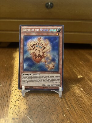 Yu-Gi-Oh! TCG Dverg of the Nordic Alfar, Secret Rare, 1st Ed, LP LC5D-EN183-image