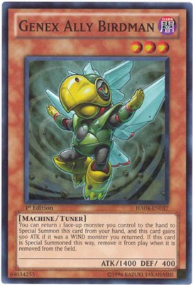 Yu-Gi-Oh Card - HA04-EN037 - GENEX ALLY BIRDMAN (super rare holo) - NM/Mint-image
