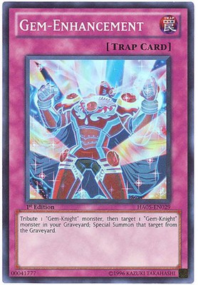 Yu-Gi-Oh Card - HA05-EN029 - GEM-ENHANCEMENT (super rare holo) - NM-image