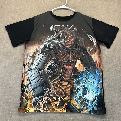 Mecha Godzilla T Shirt Men's Medium Short Sleeve AOP Maruchiverse Big Print-image