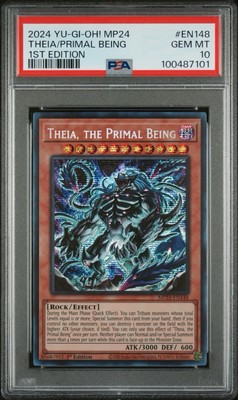 2024 YUGIOH MP24 25TH SECRET RARE THEIA THE PRIMAL BEING #EN148 PSA 10 🔥-image