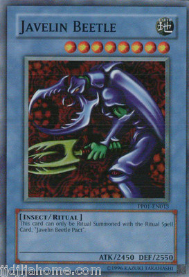PP01 EN013 JAVELIN BEETLE SUPER RARE CARD-image