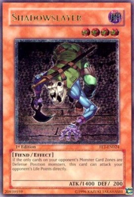 Shadowslayer - FET-EN024 - Ultimate Rare - 1st Edition LP YuGiOh!  Booster Set C-image