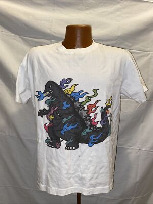 Complex Con x Takashi Murakami Godzilla Staff Shirt Size M Rare!-image