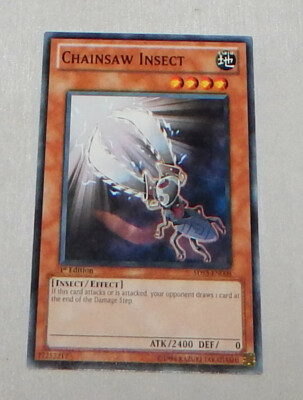 Yu-Gi-Oh CHAINSAW INSECT 5DS3-EN008 1ST EDITION COMMON LIGHTLY PLAYED-image