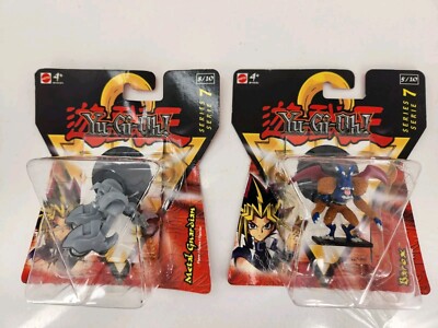 Lot Of 2 Sealed Yugioh Series 7 Mini Figures Diecast Barox, Metal Guardian Rare-image
