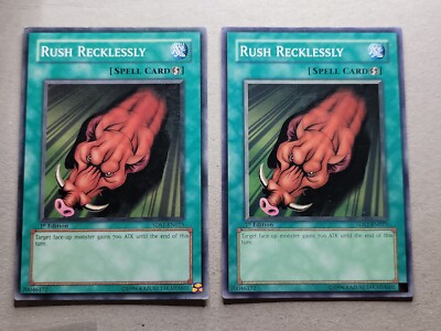 2x Rush Recklessly - 5DS1-EN025 - 1st Edition - YuGiOh-LP -image
