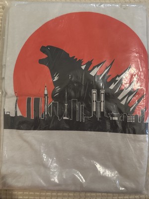 GODZILLA RED SUN KAIJU T-SHIRT SIZE XXL 100% PRE-SHRUNK COTTON-image