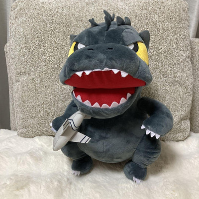 Godzilla Plush Toy With Airplane-image