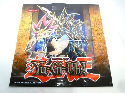 YUGIOH PROMO PLASTIC  DOUBLE SIDED Yugi & 5D's Yusei VINTAGE UNUSED BAG-image