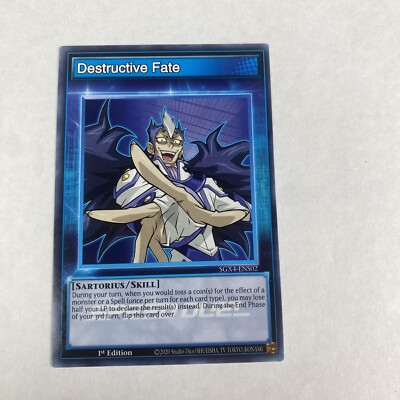 Yugioh Destructive Fate SGX4-ENS02 1st Edition Speed Duel Midterm Destruction-image