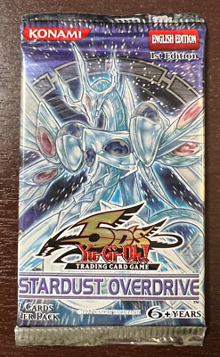 (701009) YUGIOH STARDUST OVERDRIVE 5D's 1st Edition Sealed BOOSTER PACK-image