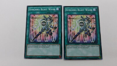 2x SYNCHRO BLAST WAVE LC5D-EN250   1ST EDITION  COMMON YUGIOH NM / UNPLAYED-image