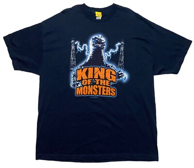 GODZILLA King of the Monsters (XXL) Navy Blue T-Shirt - Radio Days-image