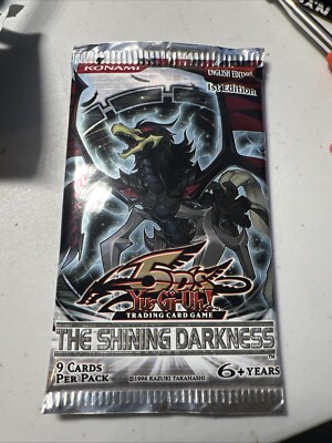 YuGiOh 5D's Shining Darkness Factory Sealed 9 Card Packet  unopened out of pack.-image