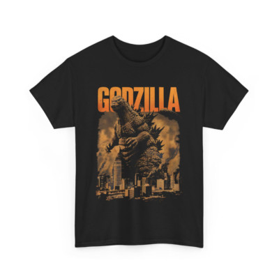 Godzilla Graphic Tee,Monster Lover T-Shirt,Retro Graphic Tee,Unisex Cotton Tee-image