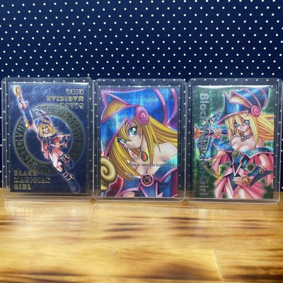 Yu-Gi-Oh! Black Magician Girl 3-Piece Card Set Dungeon Dice Monsters Used-image