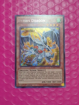 Yugioh! Debris Dragon 1st Edition LC5D-EN009 Secret Rare NM-image
