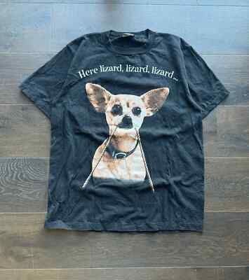 Vintage Taco Bell Chihuahua, Here Lizard Godzilla movie promo T-shirt S-5Xl-image